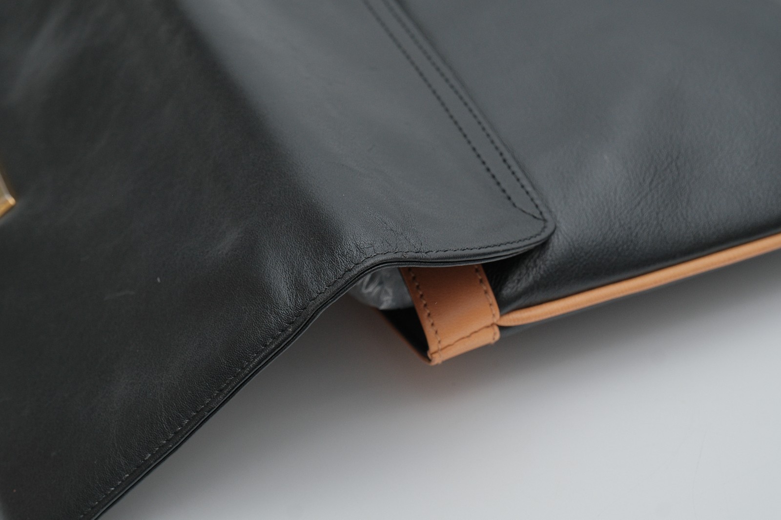 CELINE Clutch Hand bag Purse Horse Carriage Black
