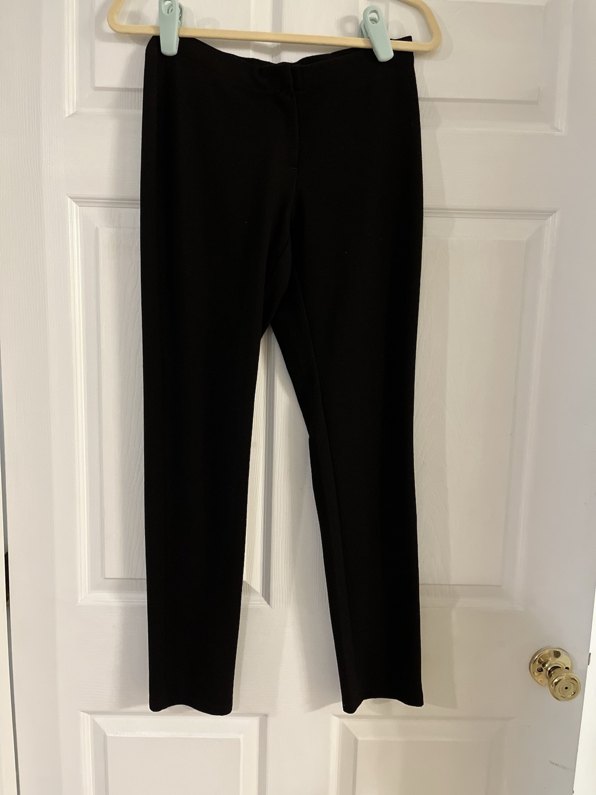 J. Jill black stretch pants women’s size 6 petite zipper button closure workwear