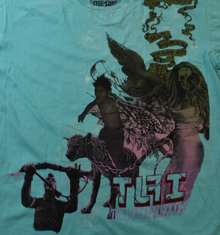 True Love False Idols TLFI Mens Chains & Things We Been Through It All Shirt NWT