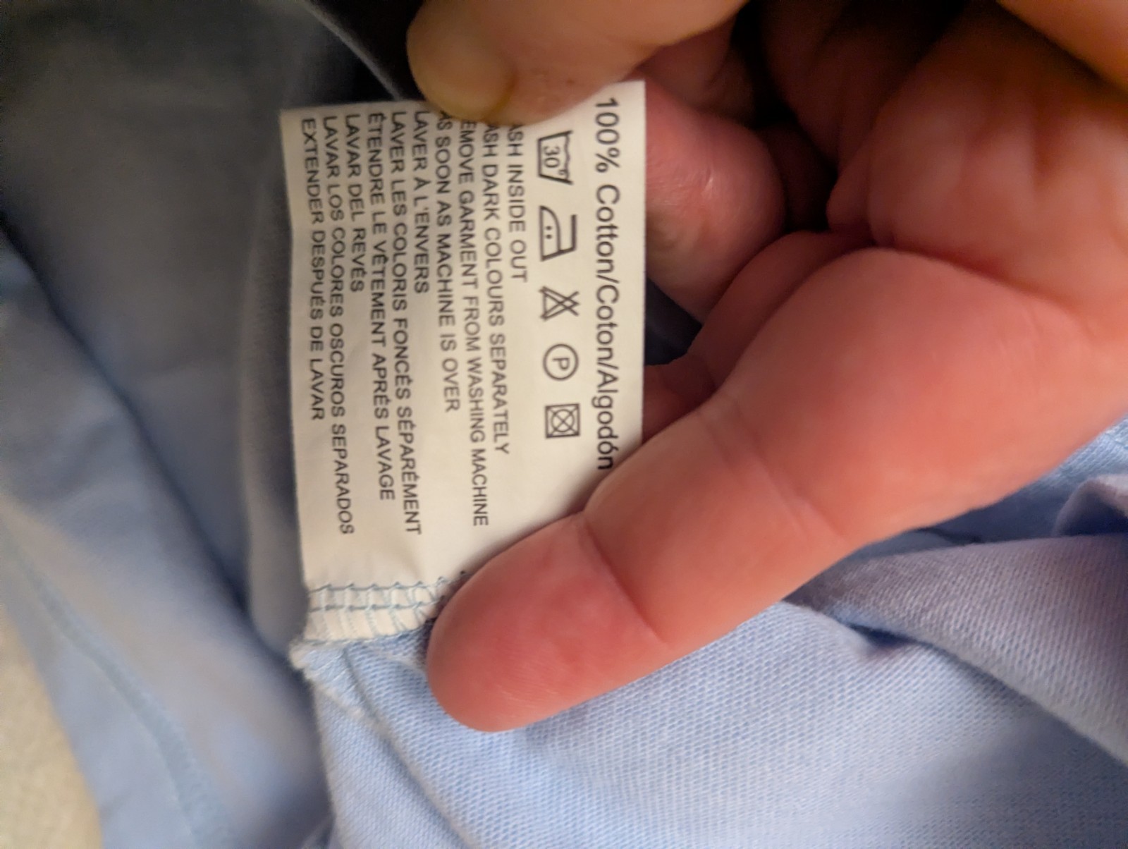 New with Tags Tagg Equestrian Long Sleeve 100% Cotton Sky Blue Top Size SM