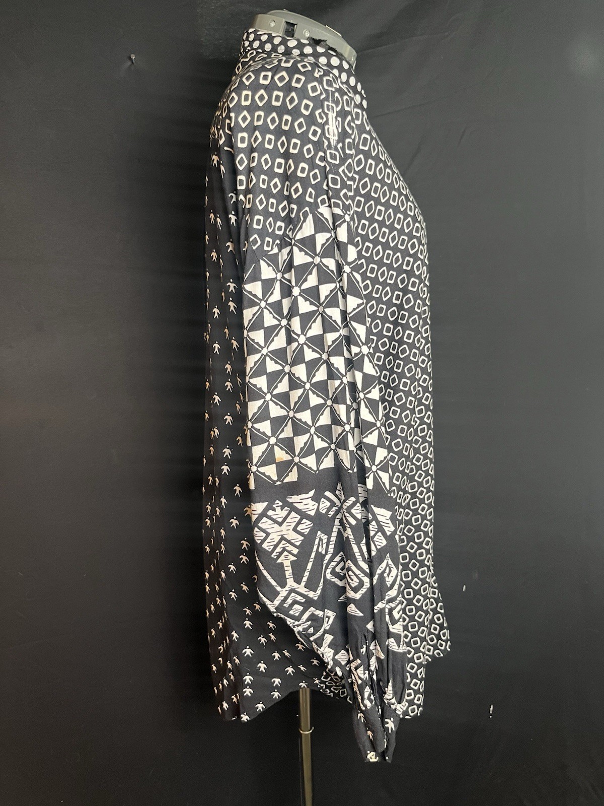Vintage 90’s Oversized Multi Patterned Long Sleeve Shirt by ‘We Be Bop’ Sz XL-2X