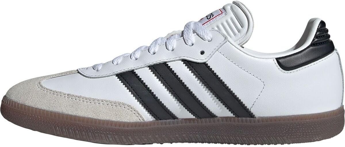 adidas Unisex Samba Indoor Sneaker, White/Black/Vivid Red, 11 US Men – NEW
