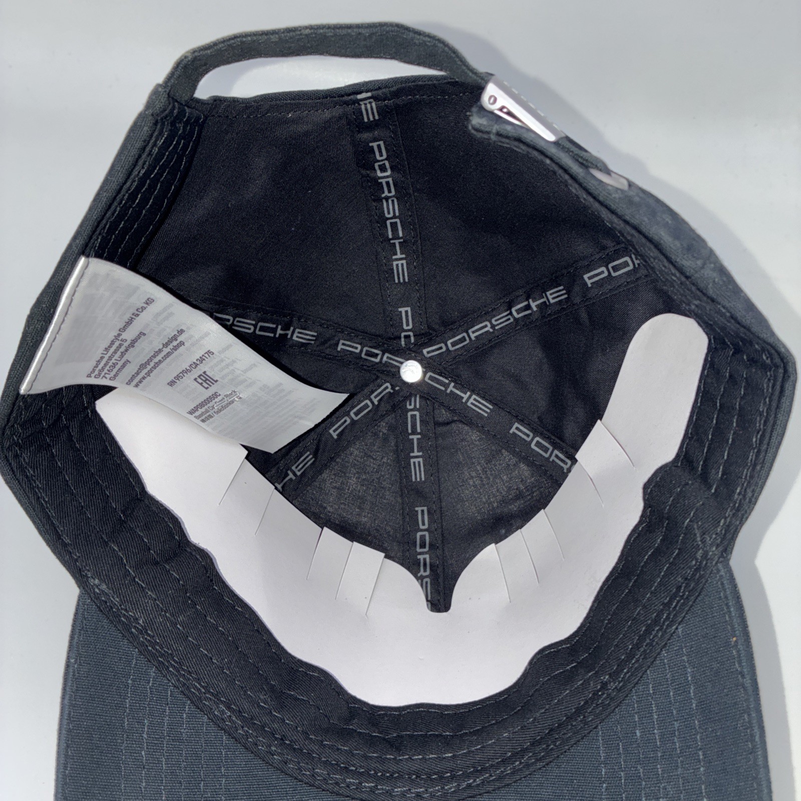 New Porsche Driver’s Selection Crest Hat Baseball Cap Black Strapback