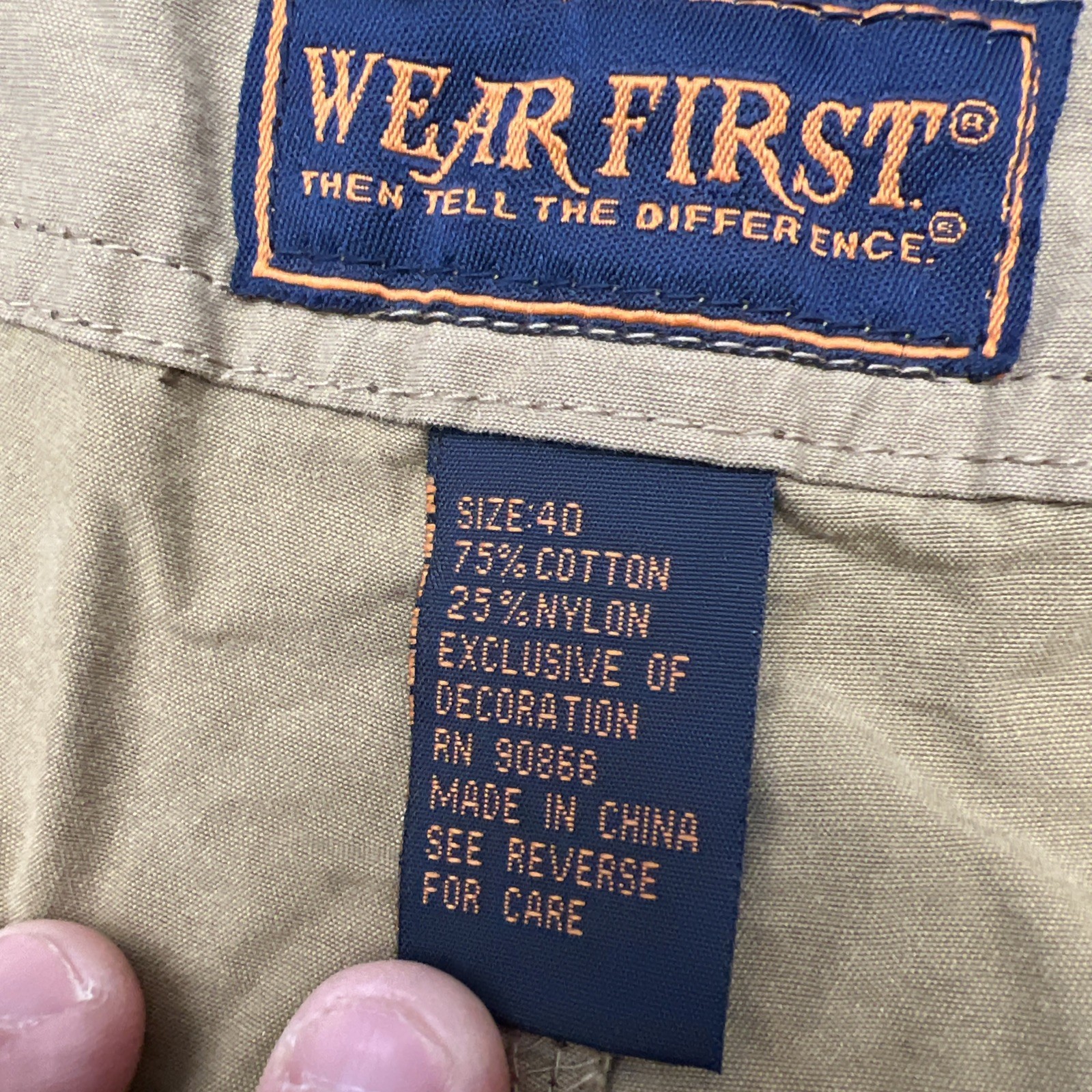 NEW- Wear First Palm Tree Hawaiian Brown Cargo Shorts with Belt Size 40