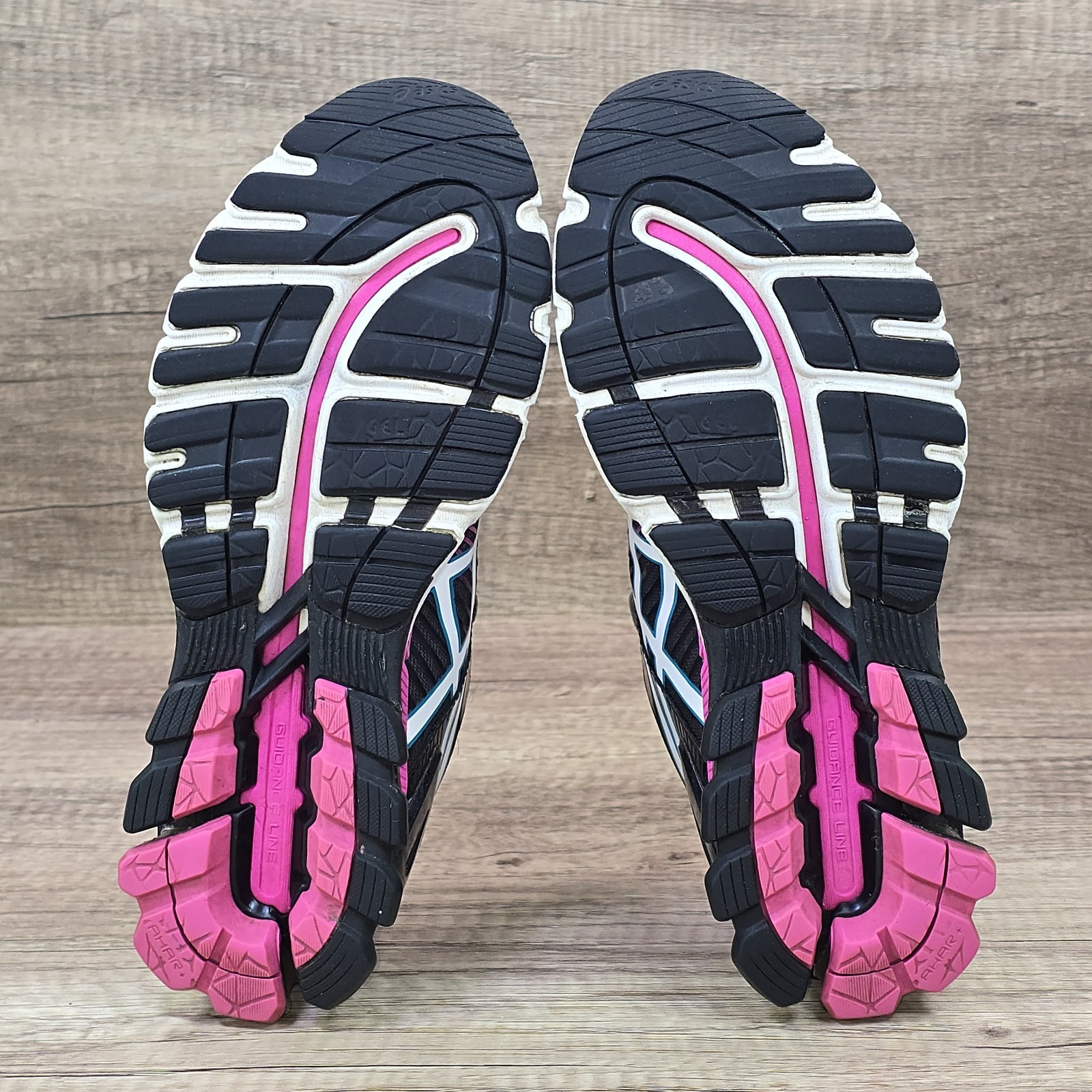 ASICS Gel-Kinsei 6 Women’s Size 7.5 Black Gray Pink Blue Running Shoes (T694N)