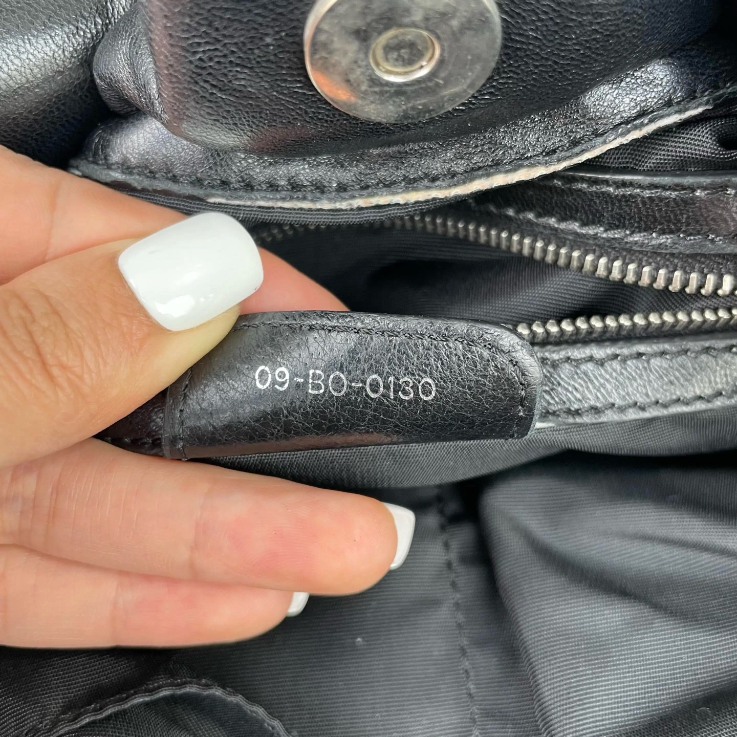 Dior Pre-Owned Authentic Shoulder Bag 40*16*25 Silver Free Tracked Shipping