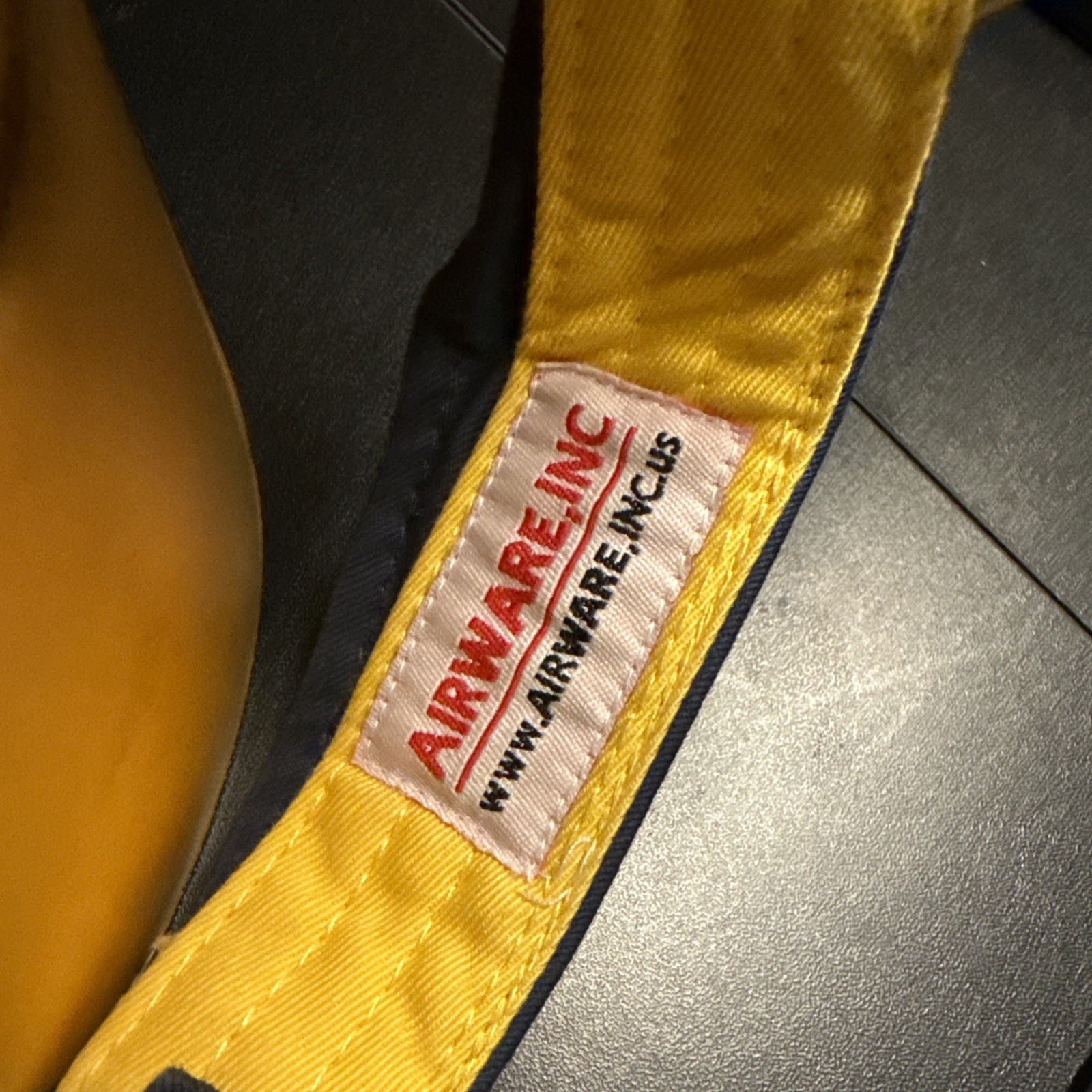 BLUE ANGELS F18 AirWear Inc. Embroidered Logo Blue / Yellow Visor Hat