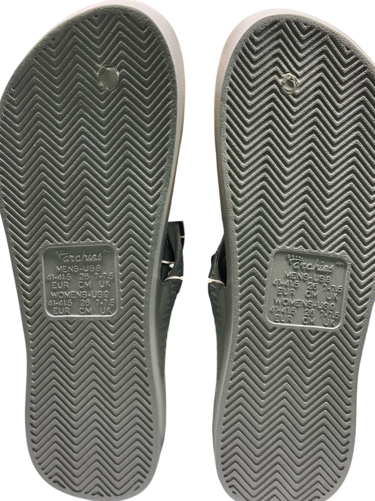 Archies Arch Support Thong Flip Flops NWT Unisex-Grey- Assorted Sizes