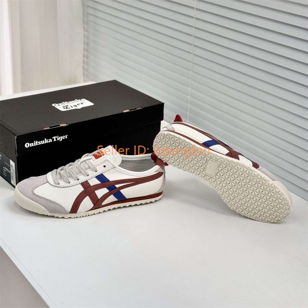 Retro Onitsuka Tiger MEXICO 66 Mens Womens Sneakers White/Red Blue 1183A201-206