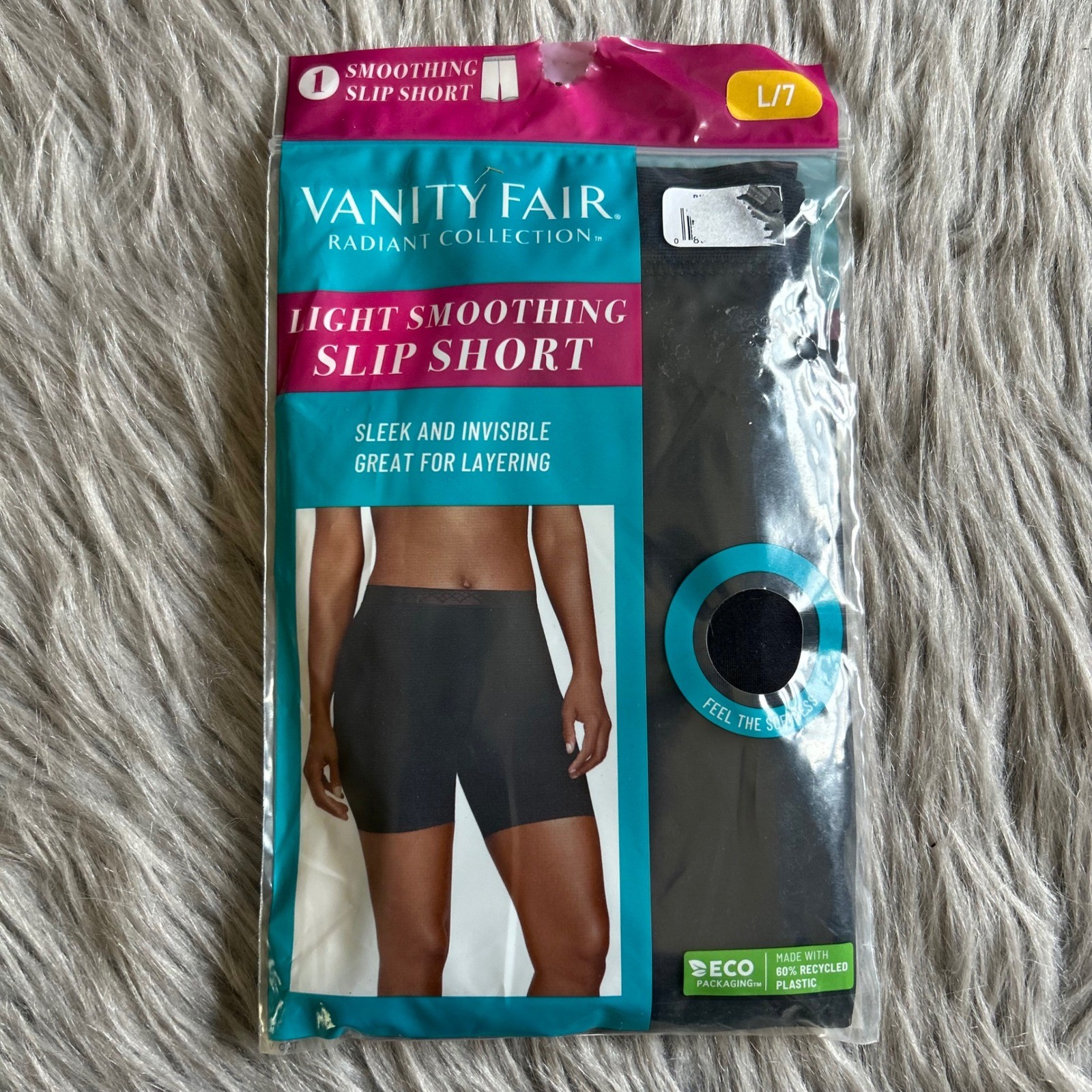 Vanity Fair Radiant Collection Light Smoothing Slip Short Women Size Large/7