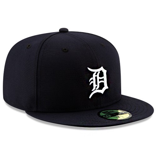 New Era Detroit Tigers Youth Fitted Hat Kids Authentic 2018 Home Navy Size 6 5/8