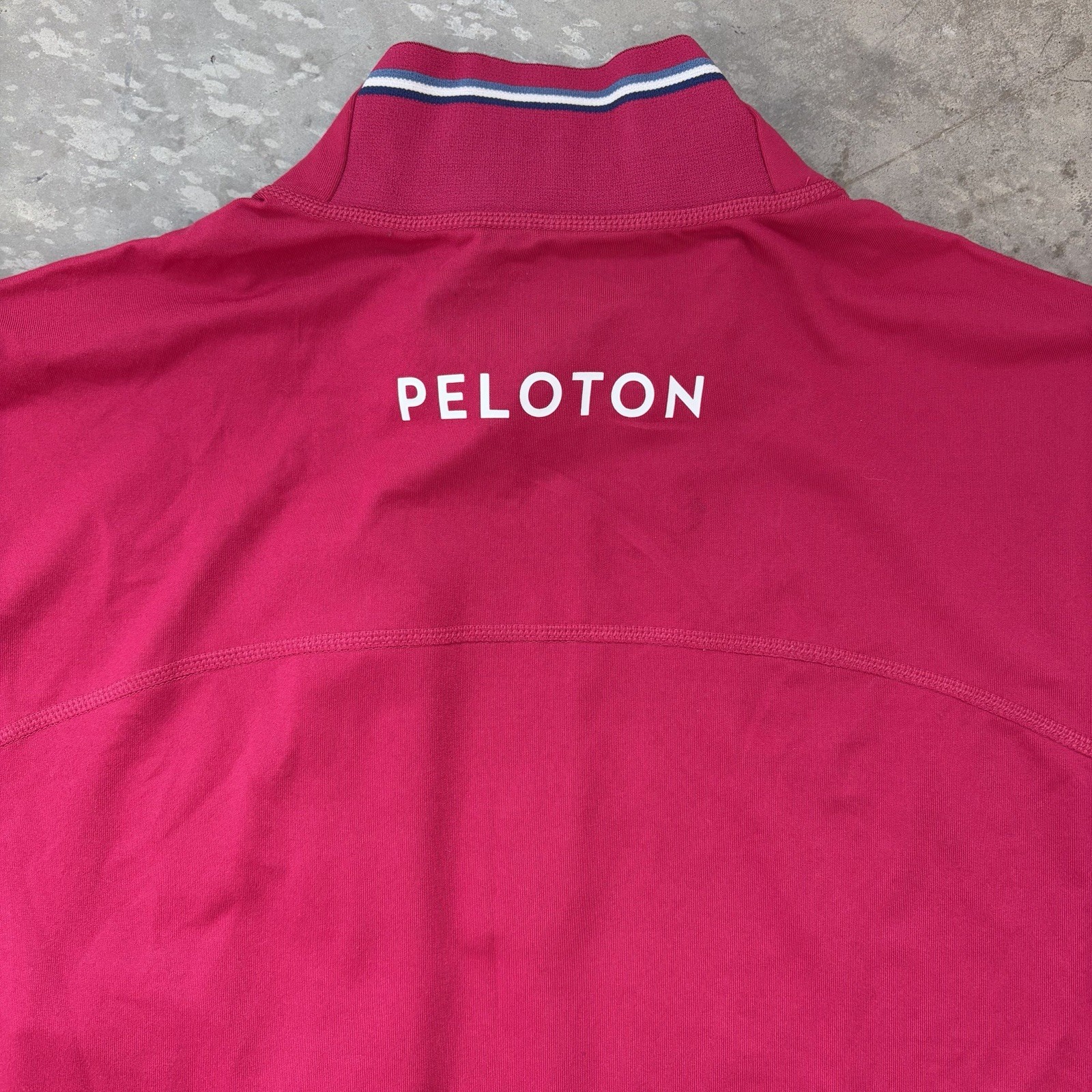NEW Peloton x Fourlaps Venture 1/2 Half Zip Pullover Zip Pocket Pink Size Large