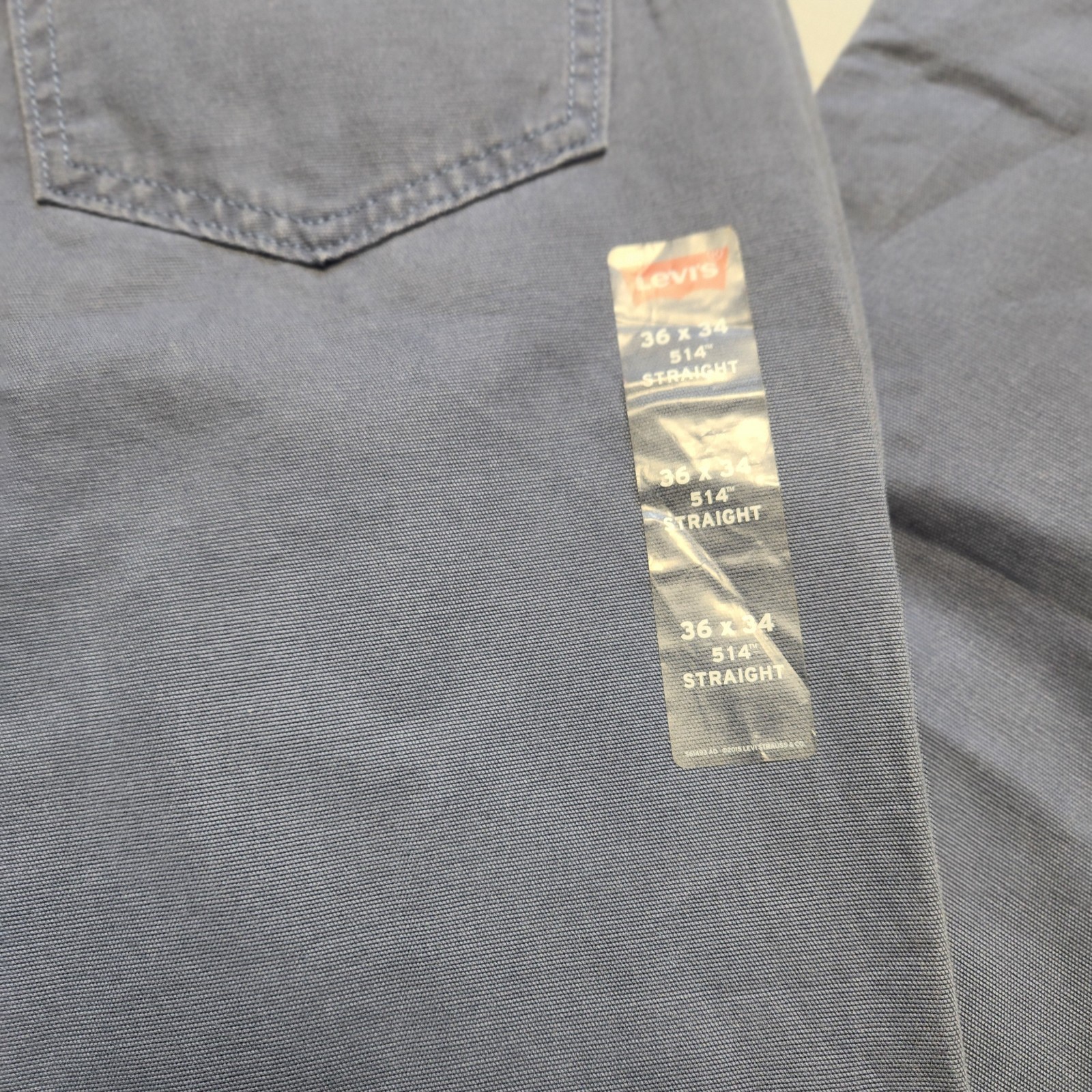 NEW Levis 514 Men Jeans Size Blue 36X34 100% Cotton Straight White Tag NWT Work