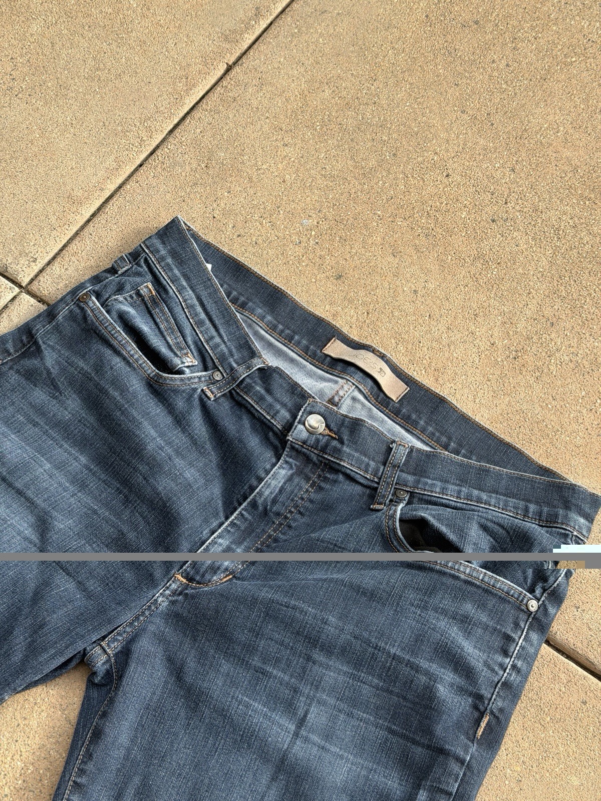Joes Jeans The Brixton Straight Narrow Mens 36 x 32 Dark Wash Stretch Pants