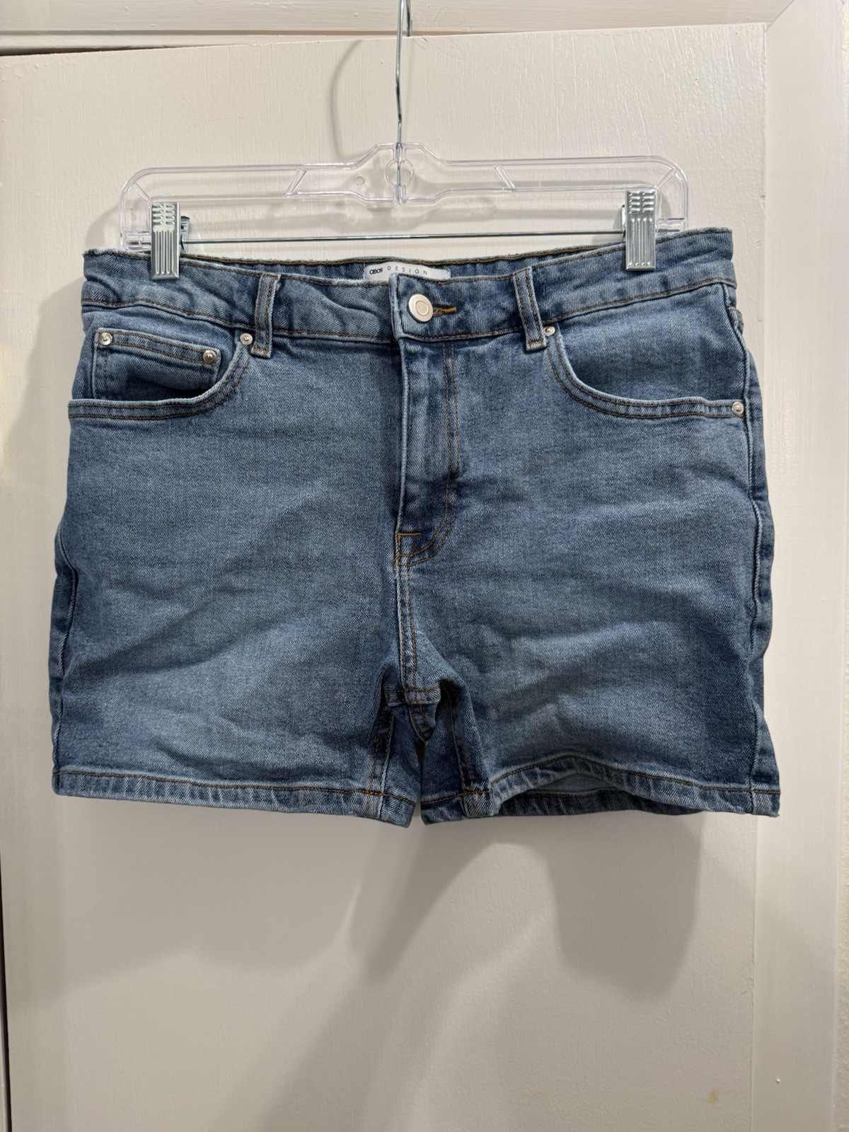 5 Pairs ASOS Men’s 32” 4.5” Inseam Shorts Bundle Blue/Gray/Beige/Green/Denim