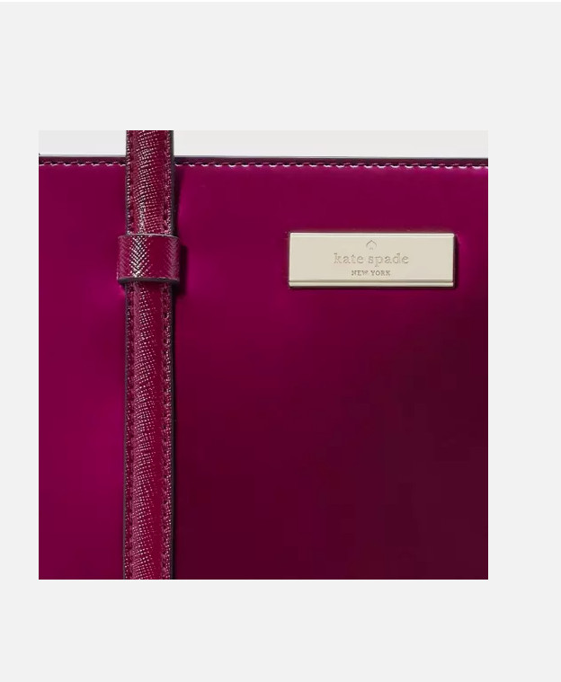 Kate Spade Kenzie Small Tote Bag KI956 Burgundy Purse Dark Raspberry Crossbody