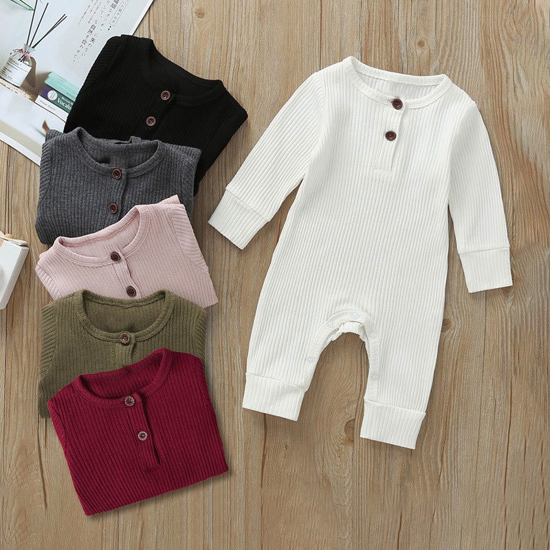Newborn Baby Boy Girl Garment Cotton Knitted Fabric Elastic Pants Clothing Suit