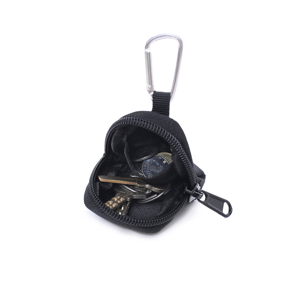 Mini Utility EDC Pouch Tactical Keychain Zipper Holder Key Wallet Coin Purses