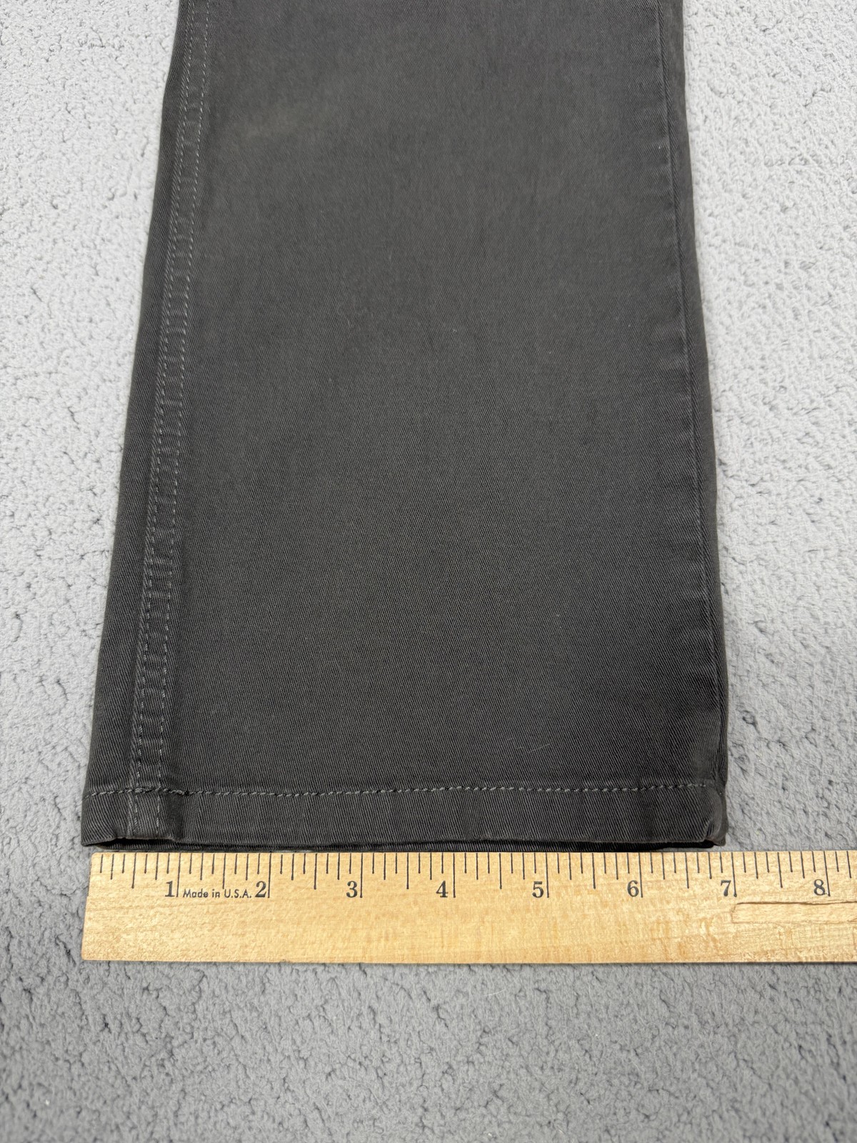 Barbell Apparel Jeans Mens 32×33 Gray Charcoal Wash Straight Leg Stretch Denim