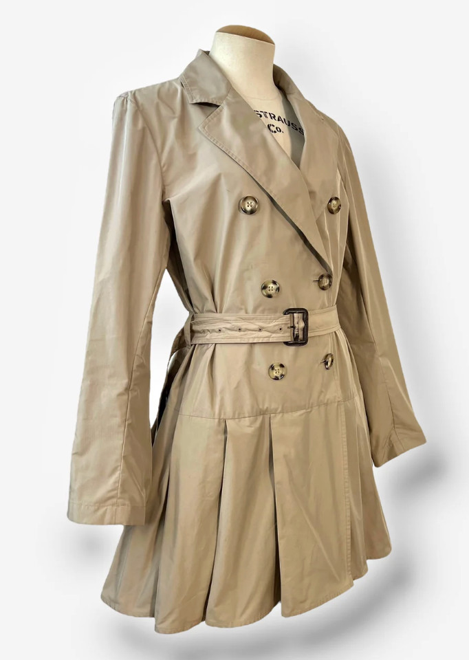 Prada Sport Pleated Trench Coat – Linea Rossa