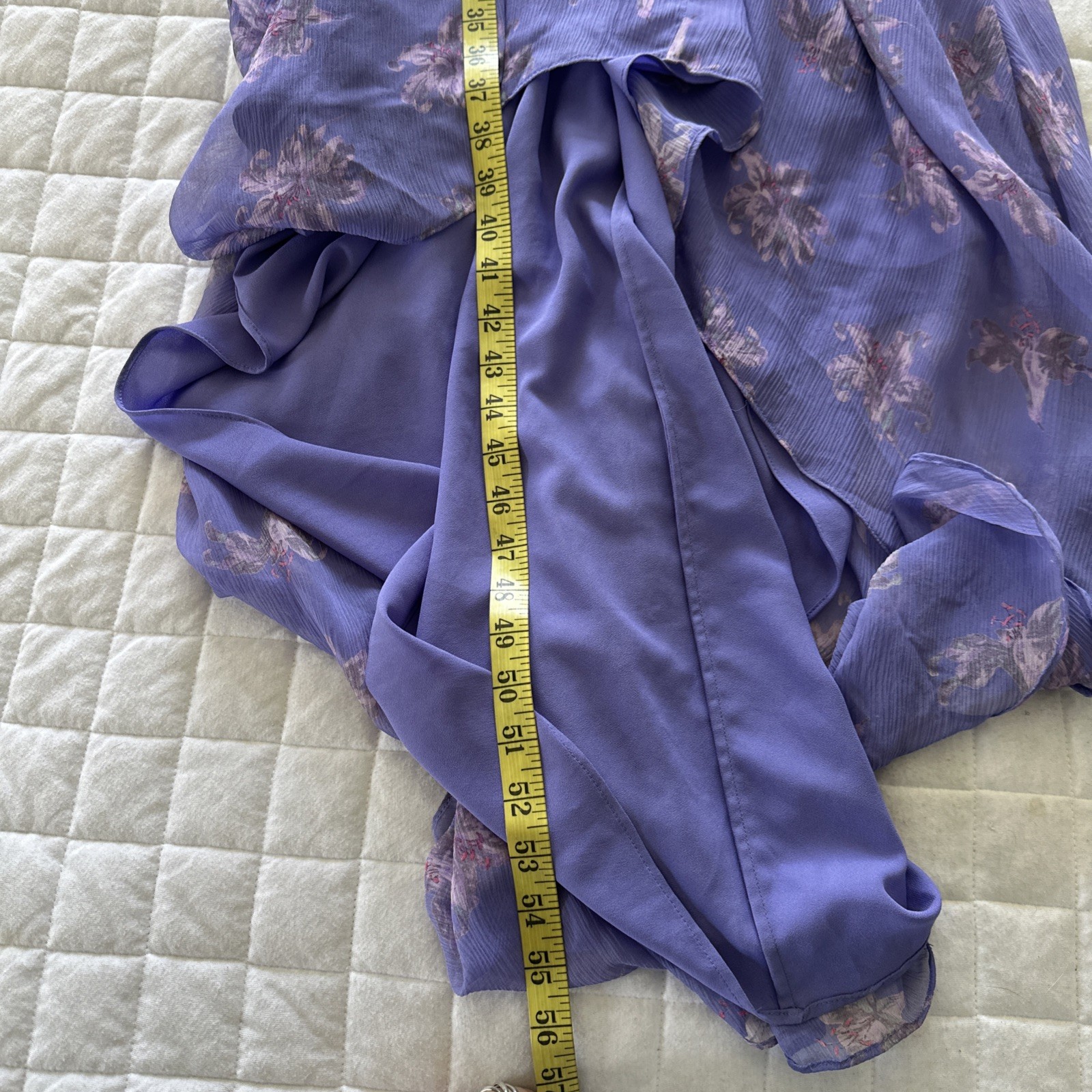 Elizabeth And James Dress 2 Purple Silk Sandy Hi Low Maxi Fairy Boho Chic ASO