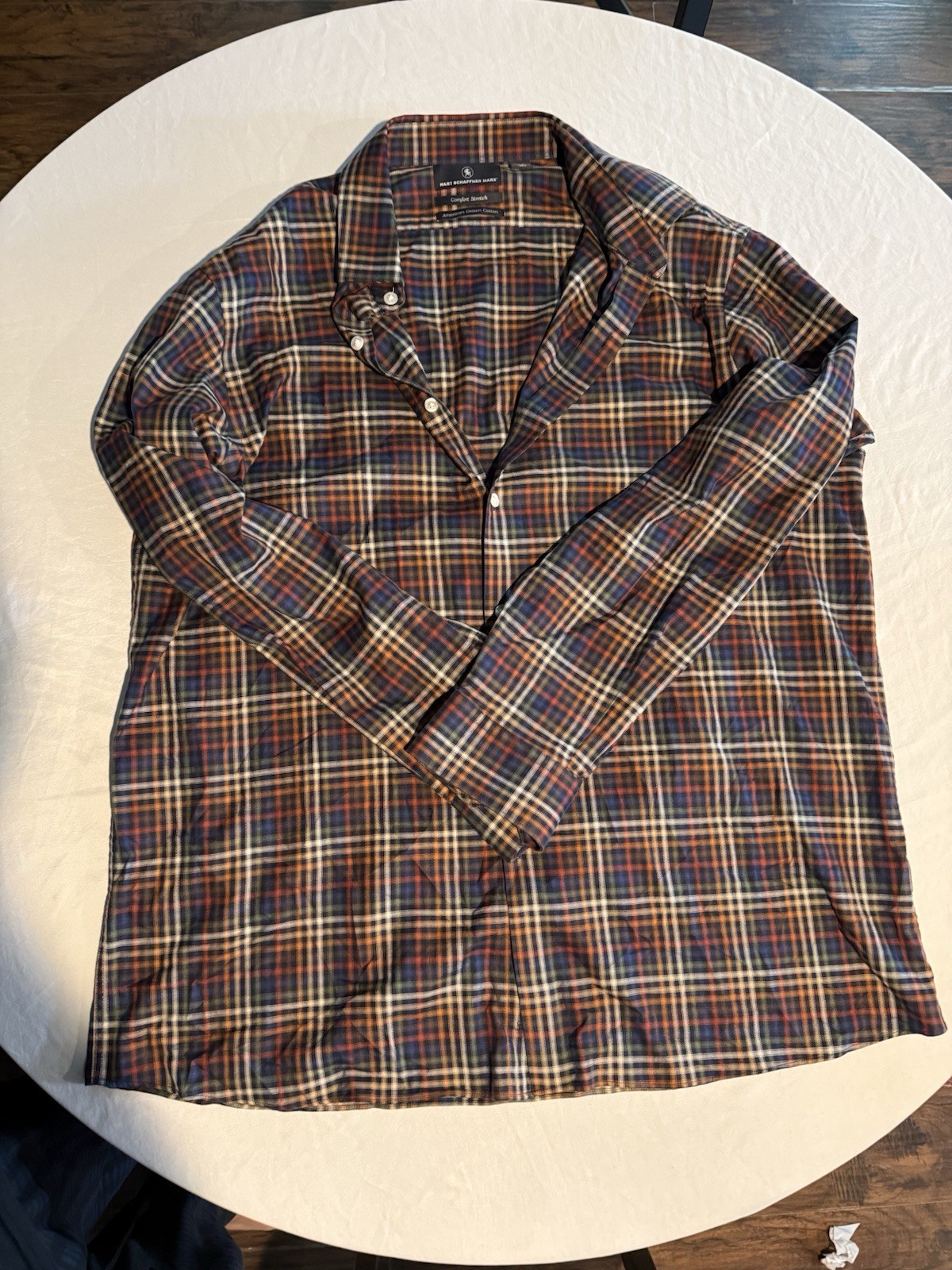 Hart Schaffner Marx Plaid Long-Sleeve Shirt