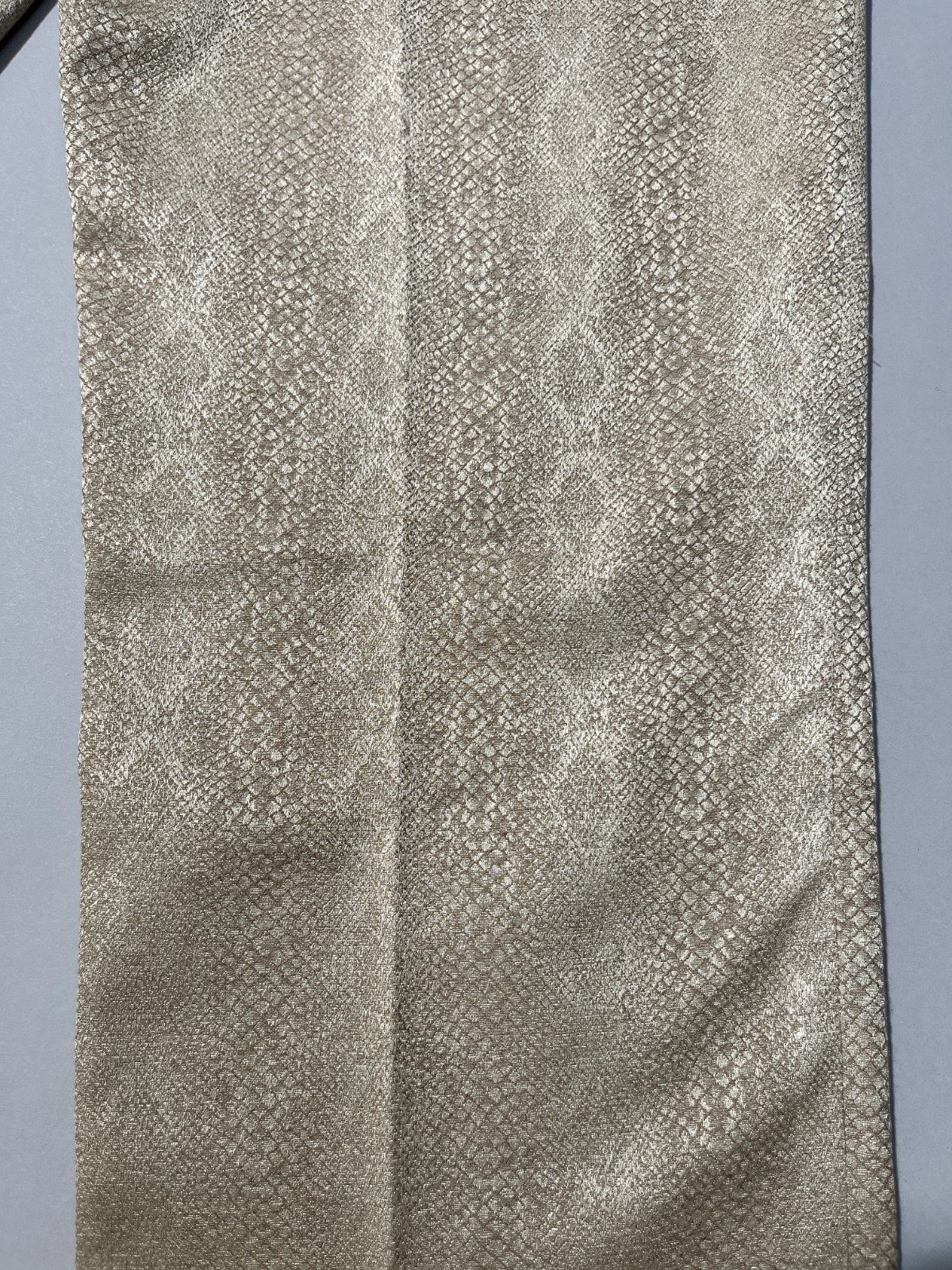 Roberto Cavalli Y2K Snake Effect Shimmer Beige Pants IT42