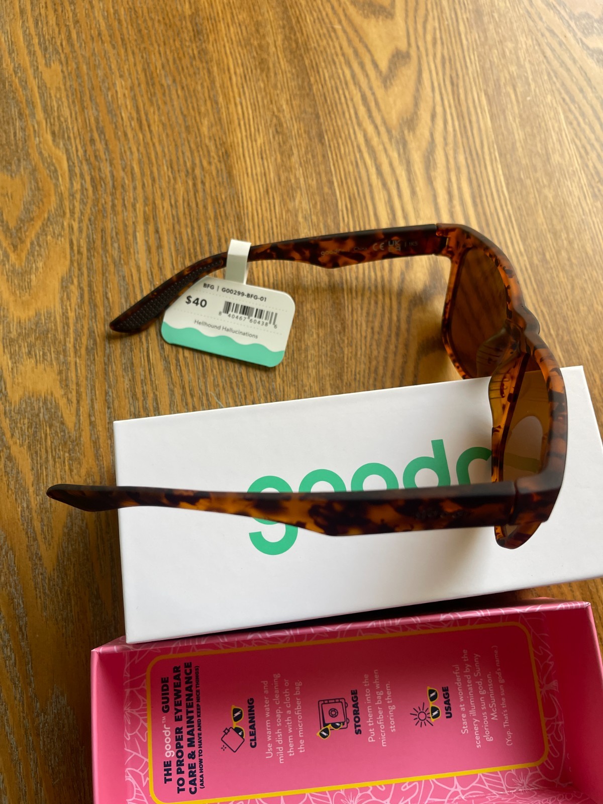 New Goodr “Hellhound Hallucinations” BFG Polarized Sunglasses No Slip! NEW!