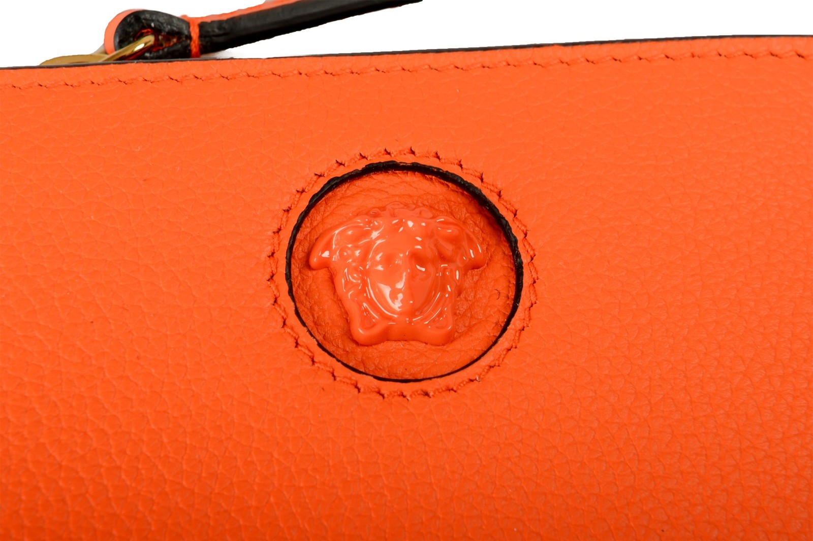 Versace Women’s 100% Textured Leather Card Case Compact Wallet