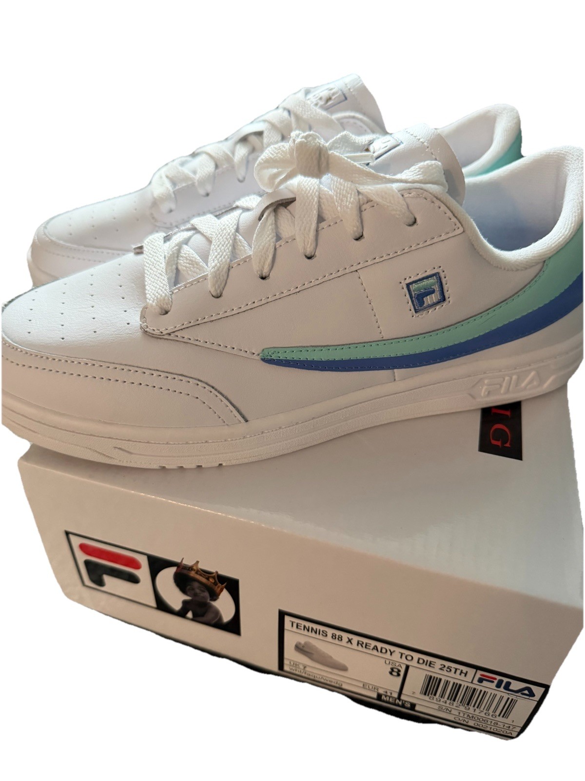 The Notorious B.I.G. Fila Tennis Shoes Size 8