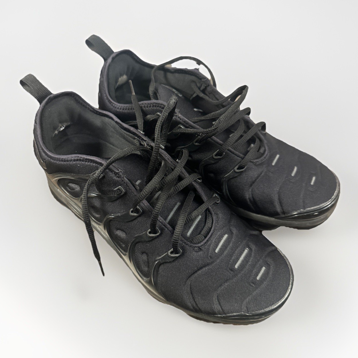 Nike Air VaporMax Plus Triple Black 924453-004 Men’s 10 (NO BOX) Review Pics W9