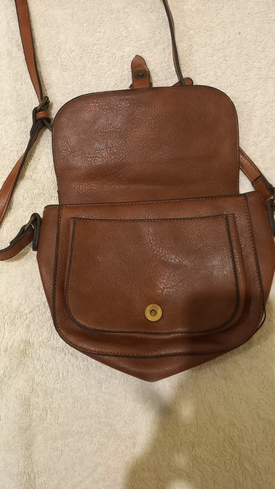 small brown leather shoulder bag crossbody