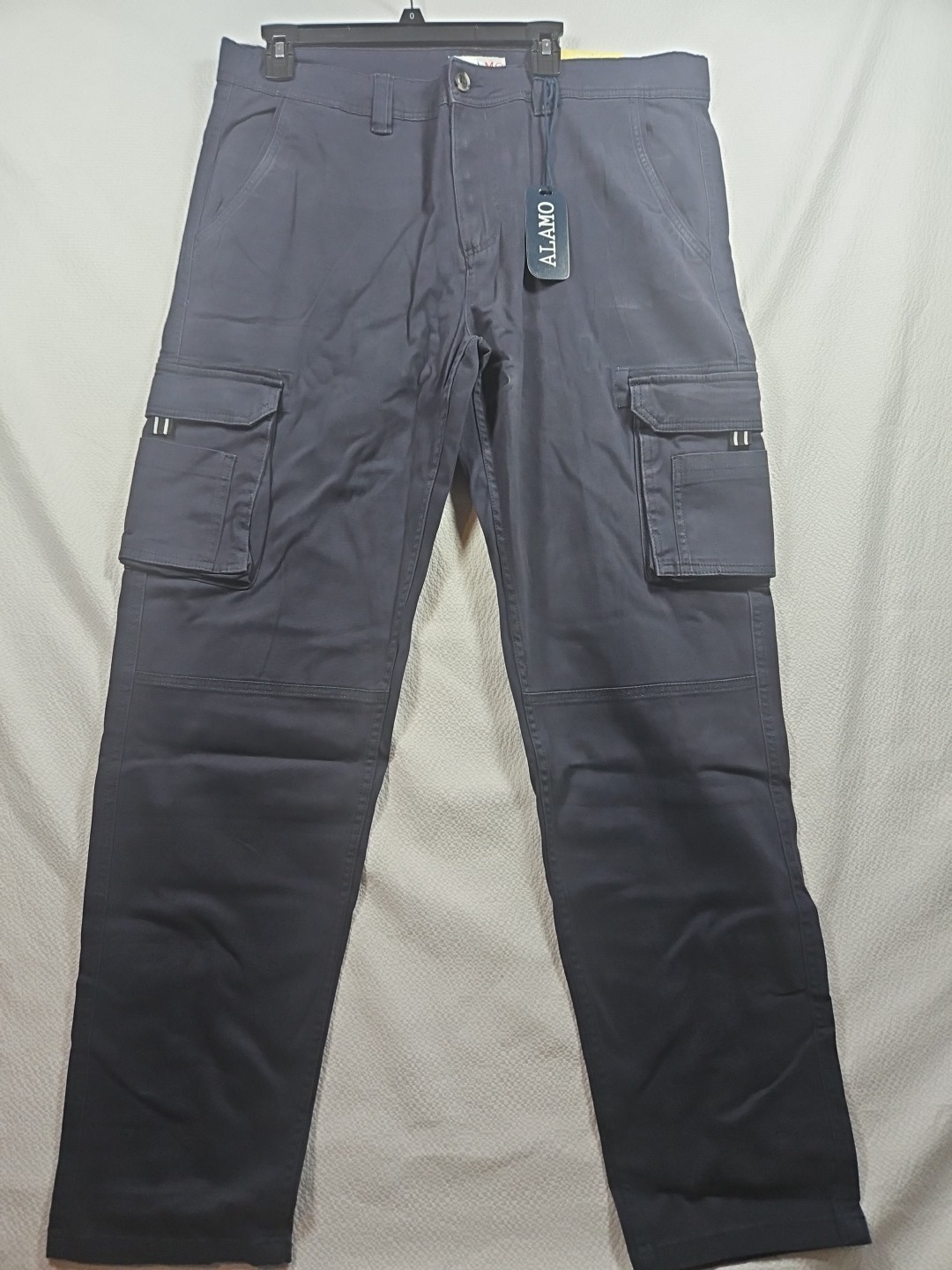 Alamo Stretch Cargo Trouser, Navy Blue, Men’s Size 38×34