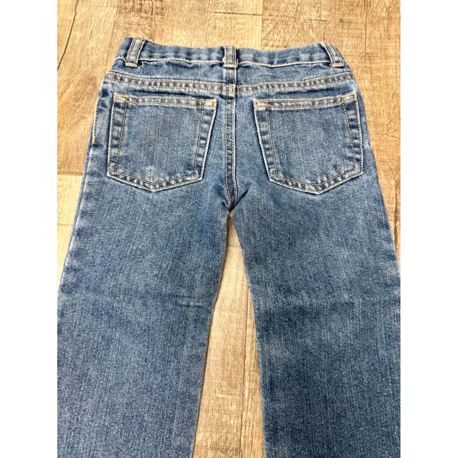 Gymboree Boys Straight Leg Jeans Medium Wash Adjustable Waist RN70530 Size 4T