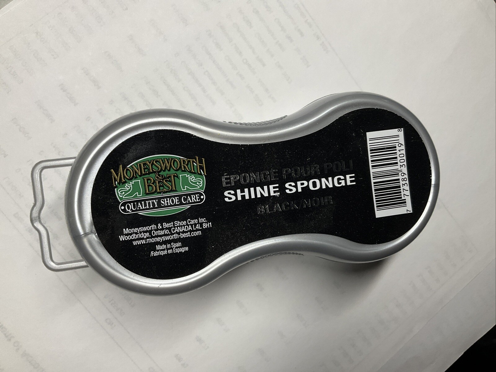Moneysworth and Best Instant Shine Sponge (Black) Quantity Of 6