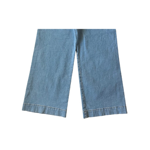 a.n.a Jeans High Rise Wide Leg Distressed Denim LT Coastal Blue Women’s Size 12