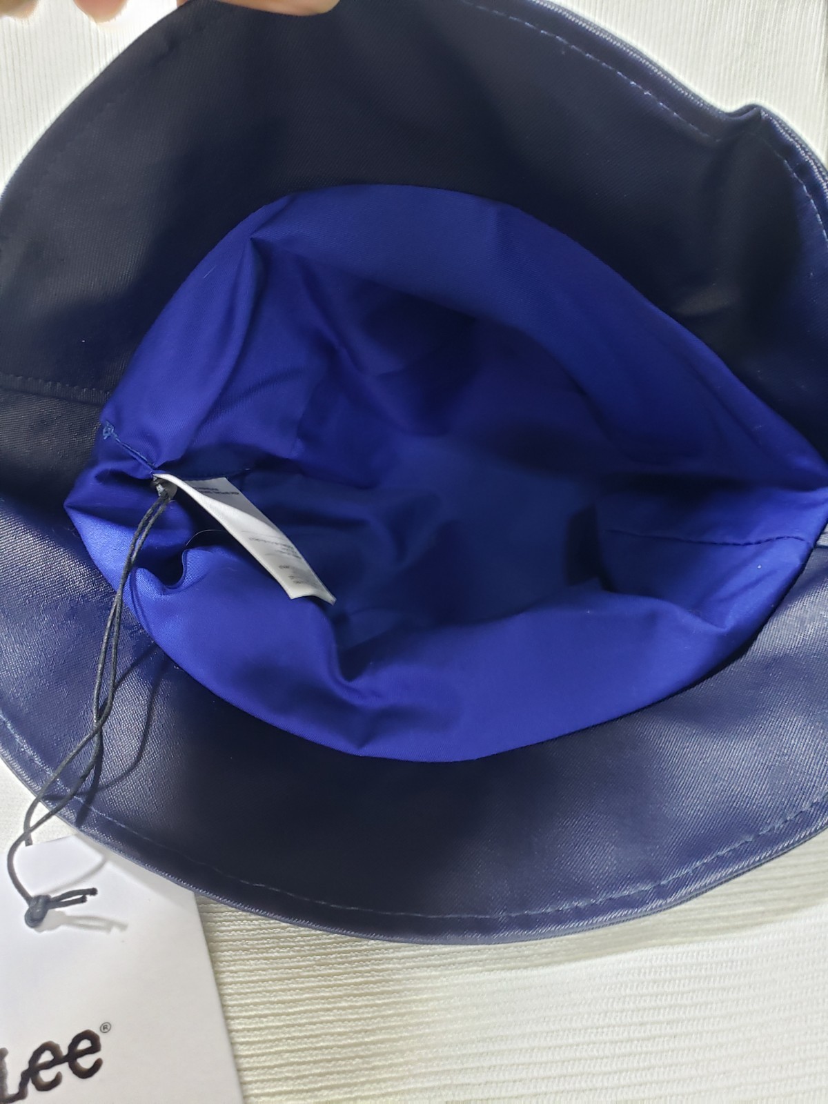 Lee x Stutterheim Rain Bucket Hat Medium Aviator Navy Blue Rubberized Waterproof