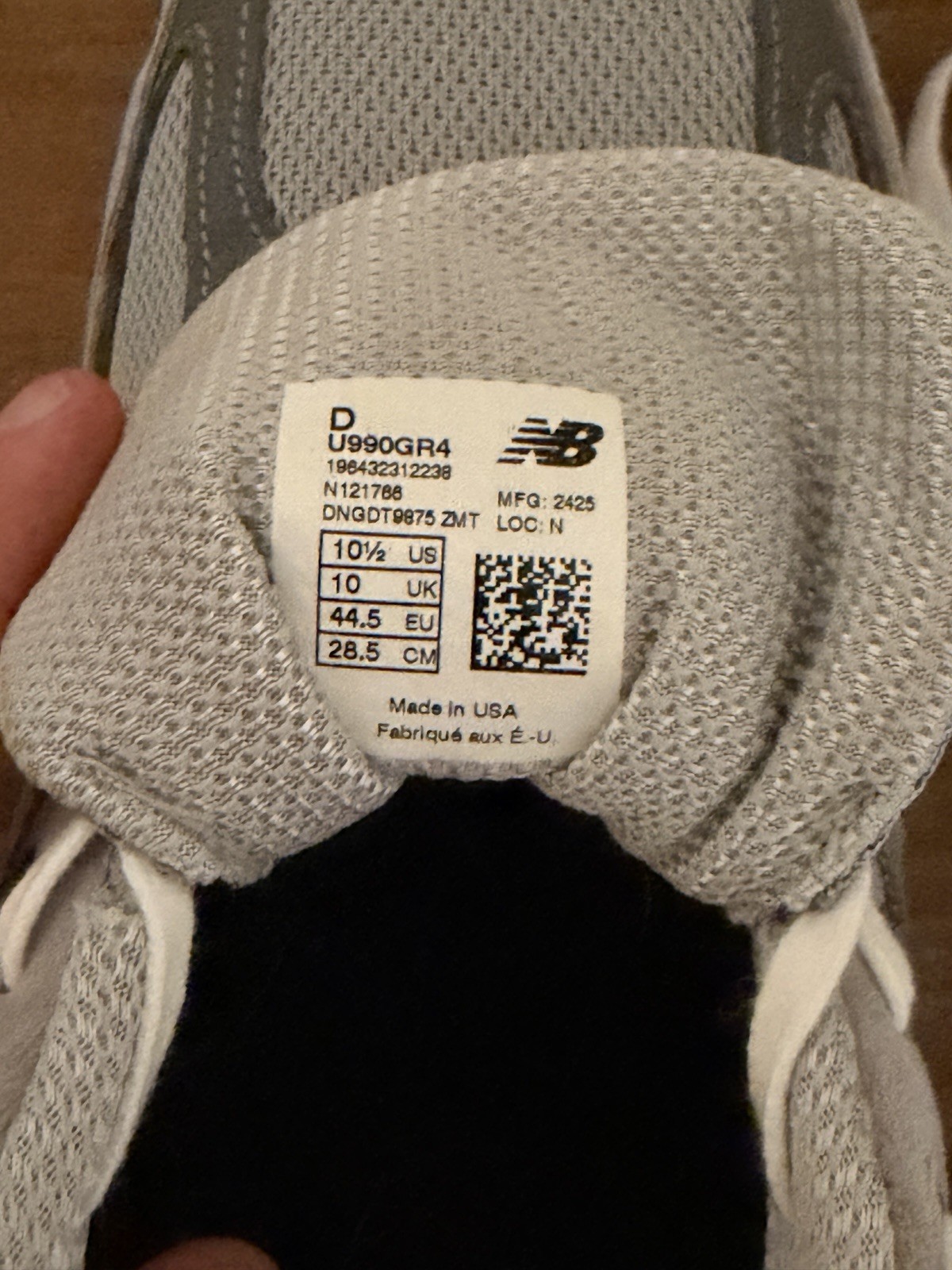 New Balance 990v4 Made in USA Men’s Low Top Suede Lace-Up Gray U990GR4
