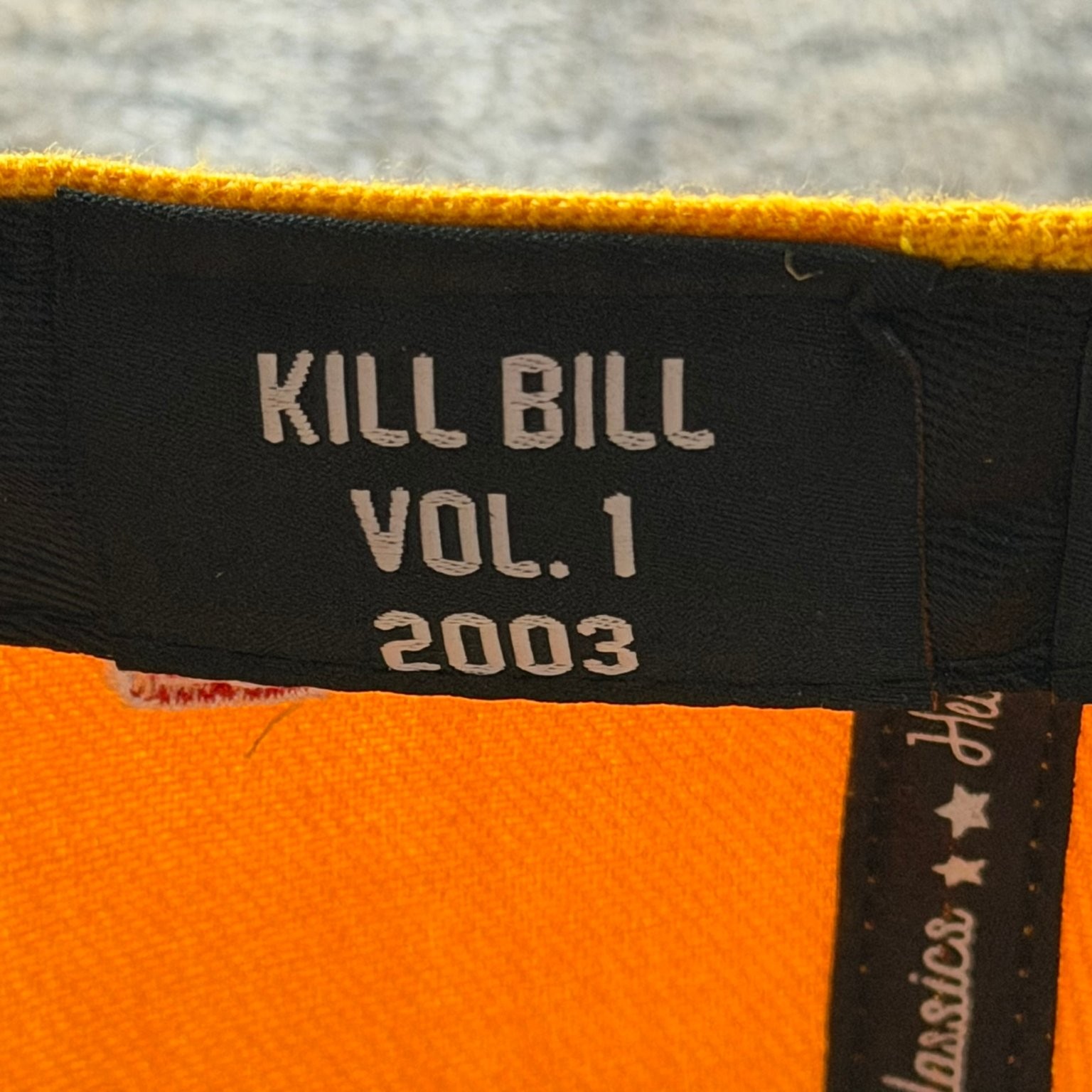 Headgear Classics Kill Bill Fitted Hat 7 3/8 Yellow Pussy Wagon Movie Cap