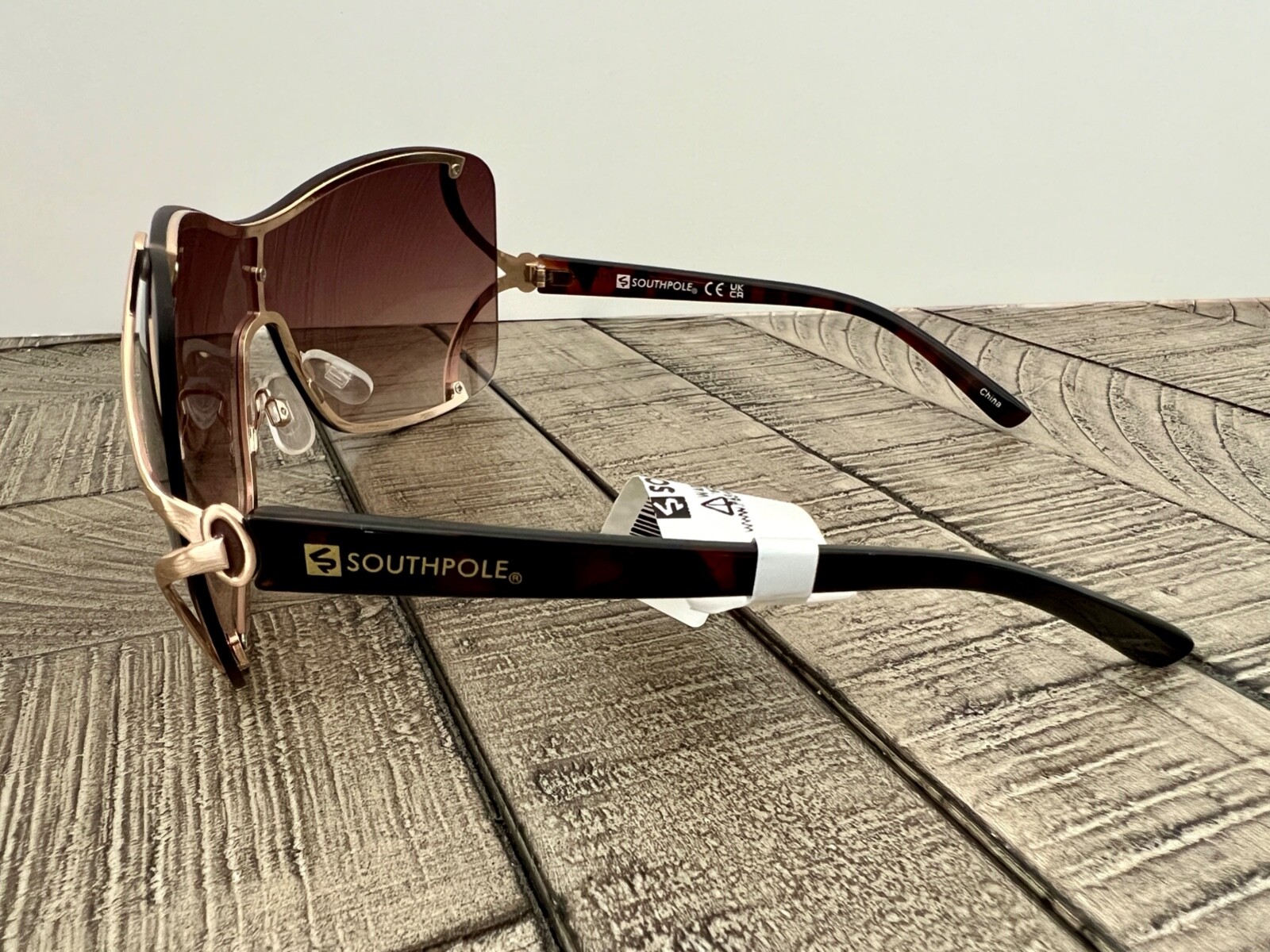 SOUTHPOLE Designer shield Sunglasses 454SP-GOLD