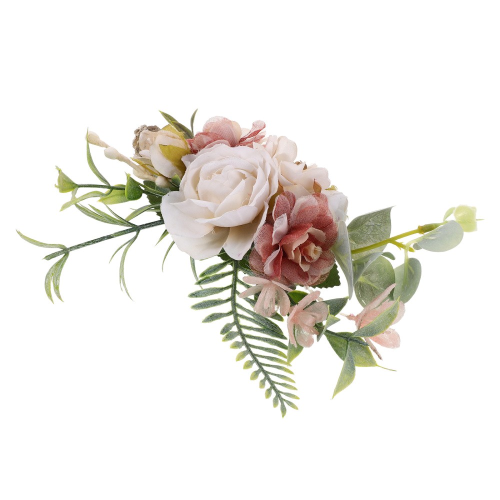 Decorative Wedding Hair Accessories White Bridal Hair Side Comb for Women