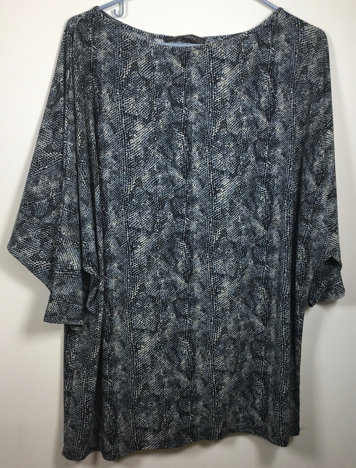Coco Bianco Woman’s 3/4 Sleeve Multicolor Blouse