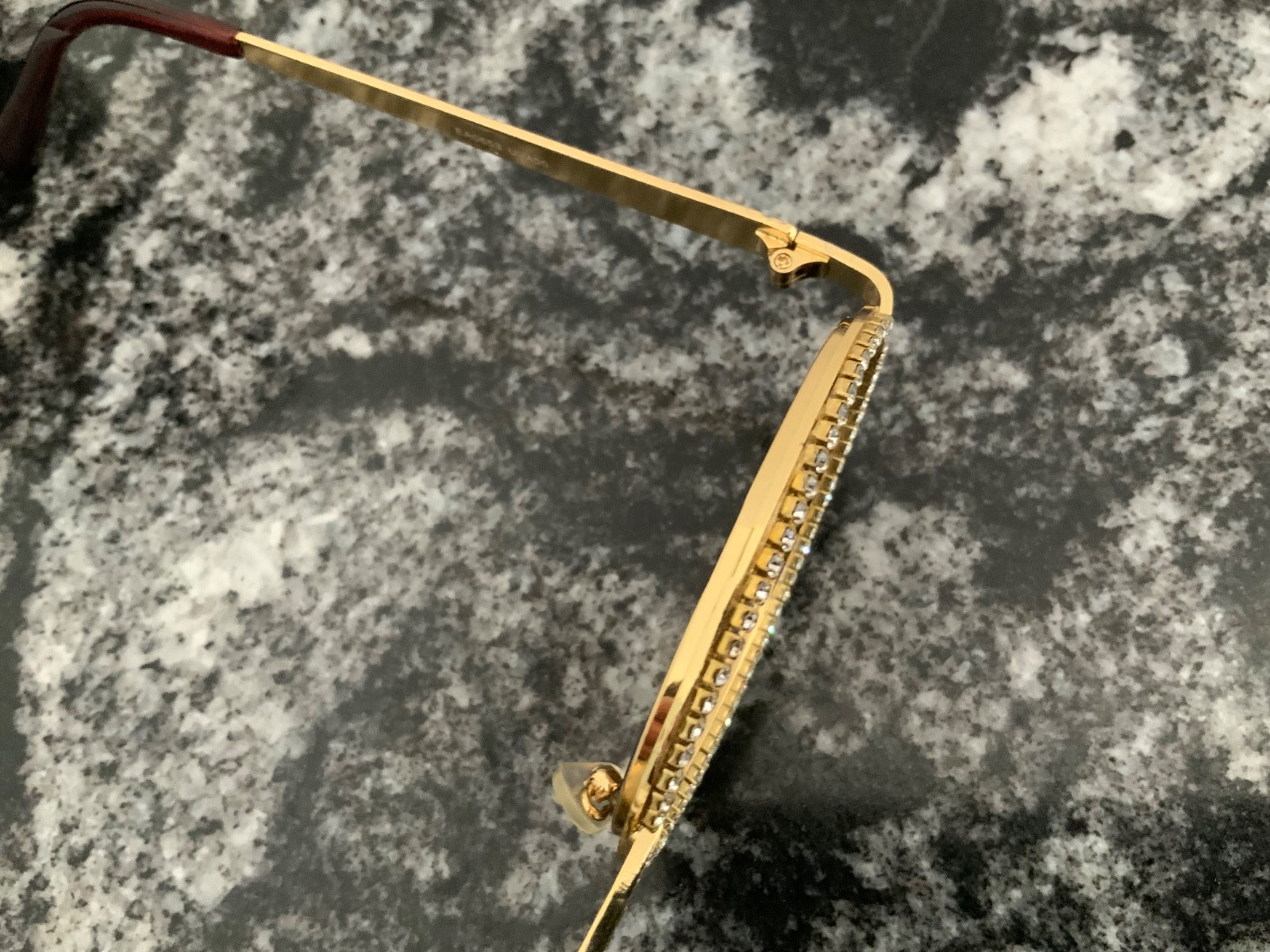 9FIVE 24k Gold Sunglasses CR-39 with box and original sales order w/small flaw