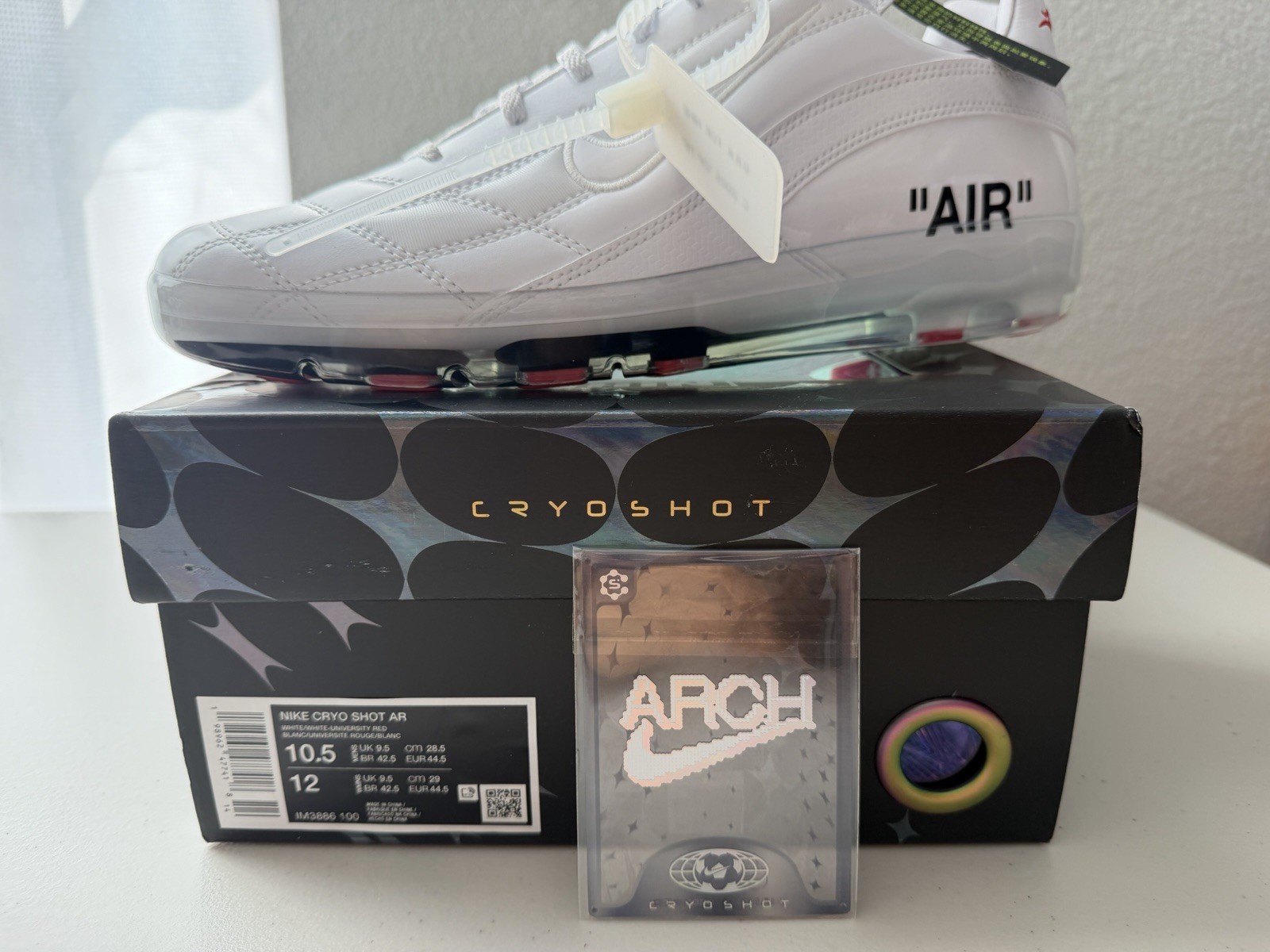 Nike Virgil Abloh Archives Cryoshot Zoom M9 USA US10.5 In Hand comes with a card