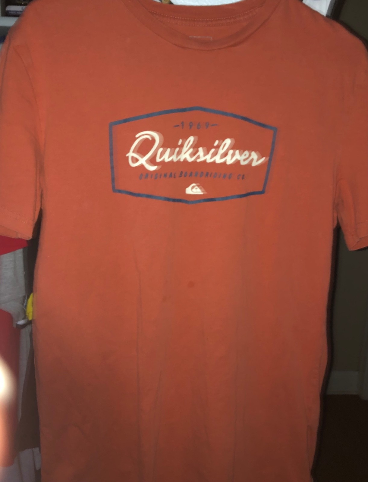 Quicksilver Men’s Shirt Orange Medium