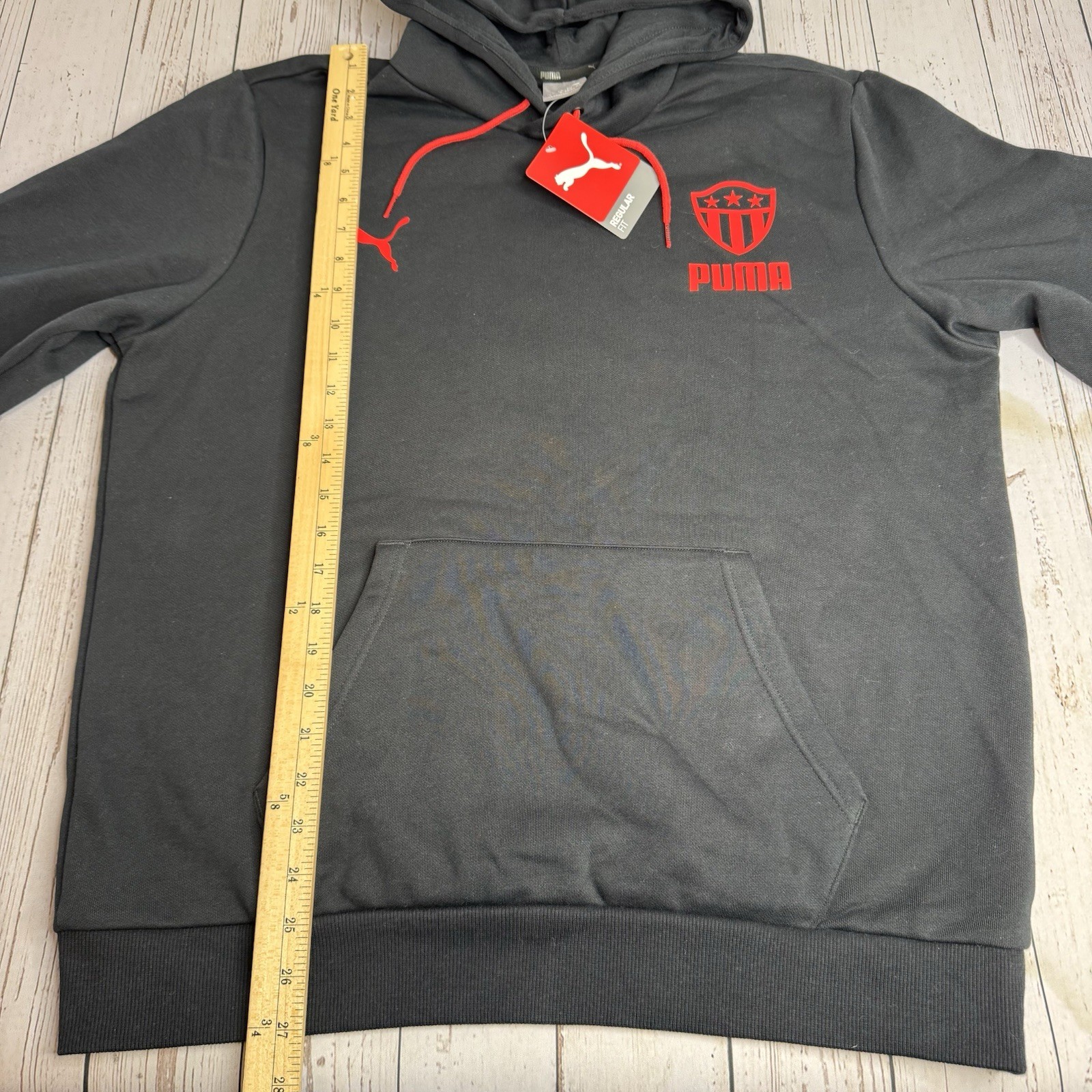 NEW Mens PUMA Midfield Soccer Hoodie Hooded Sweatshirt Black Large NWT