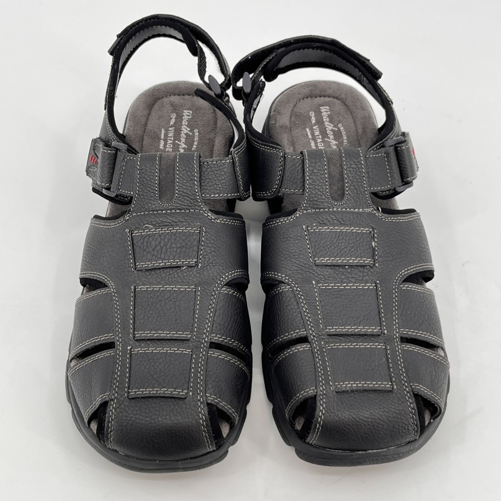Weatherproof Vintage Caleb Fisherman Sandals Black Size 13 Synthetic EVA Sole