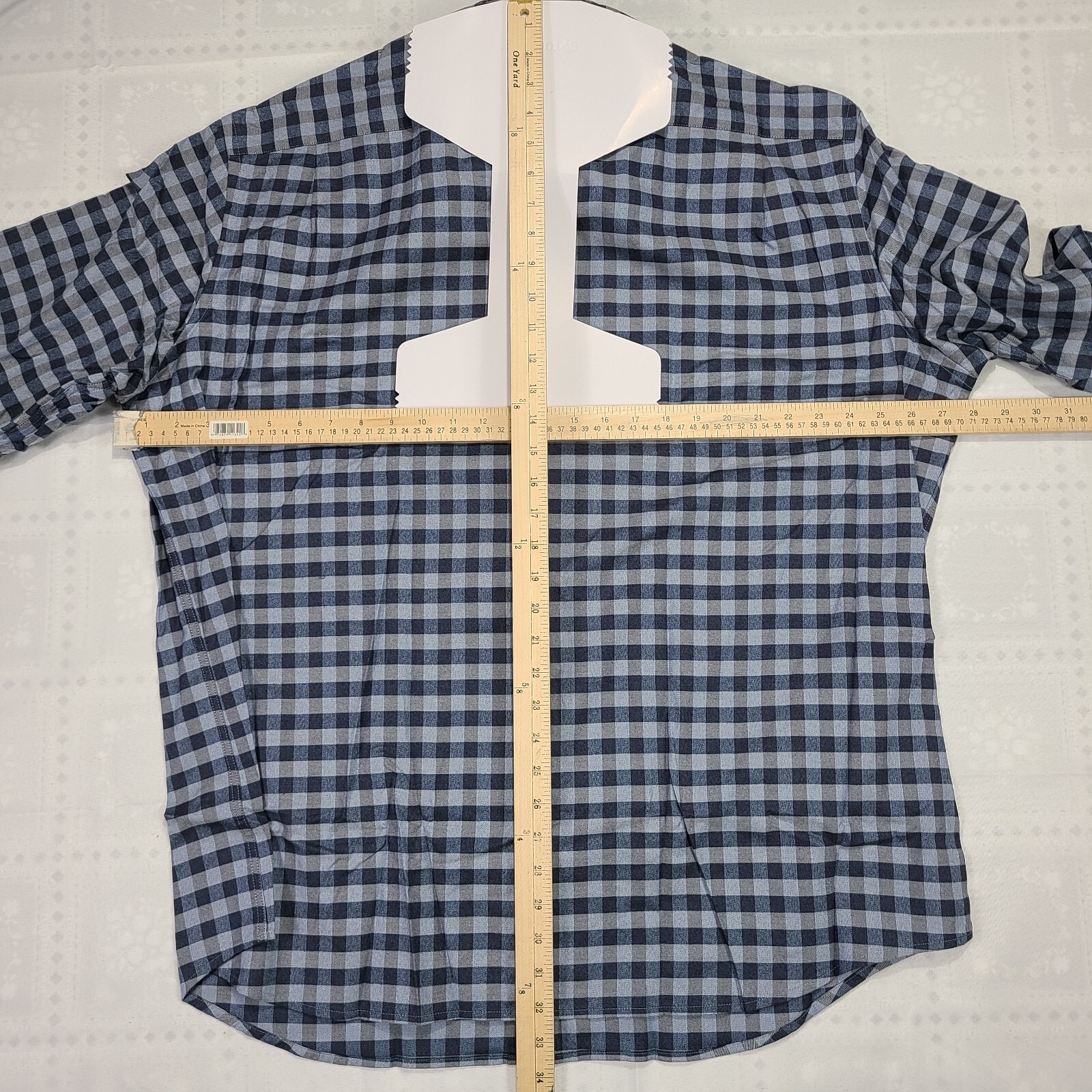 Jos A Bank Long Sleeve Button Down 2XL XXL Blue Shirt Tailored Fit NEW NWT #K57