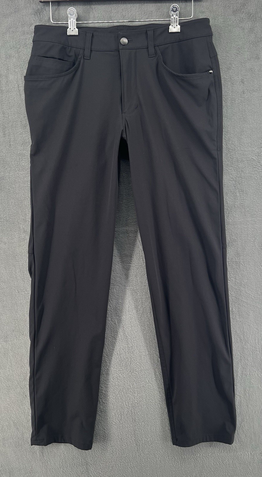 Lululemon ABC Pants Mens 30×30 Black Utilitech Abrasion Resistant Slim Fit Logo