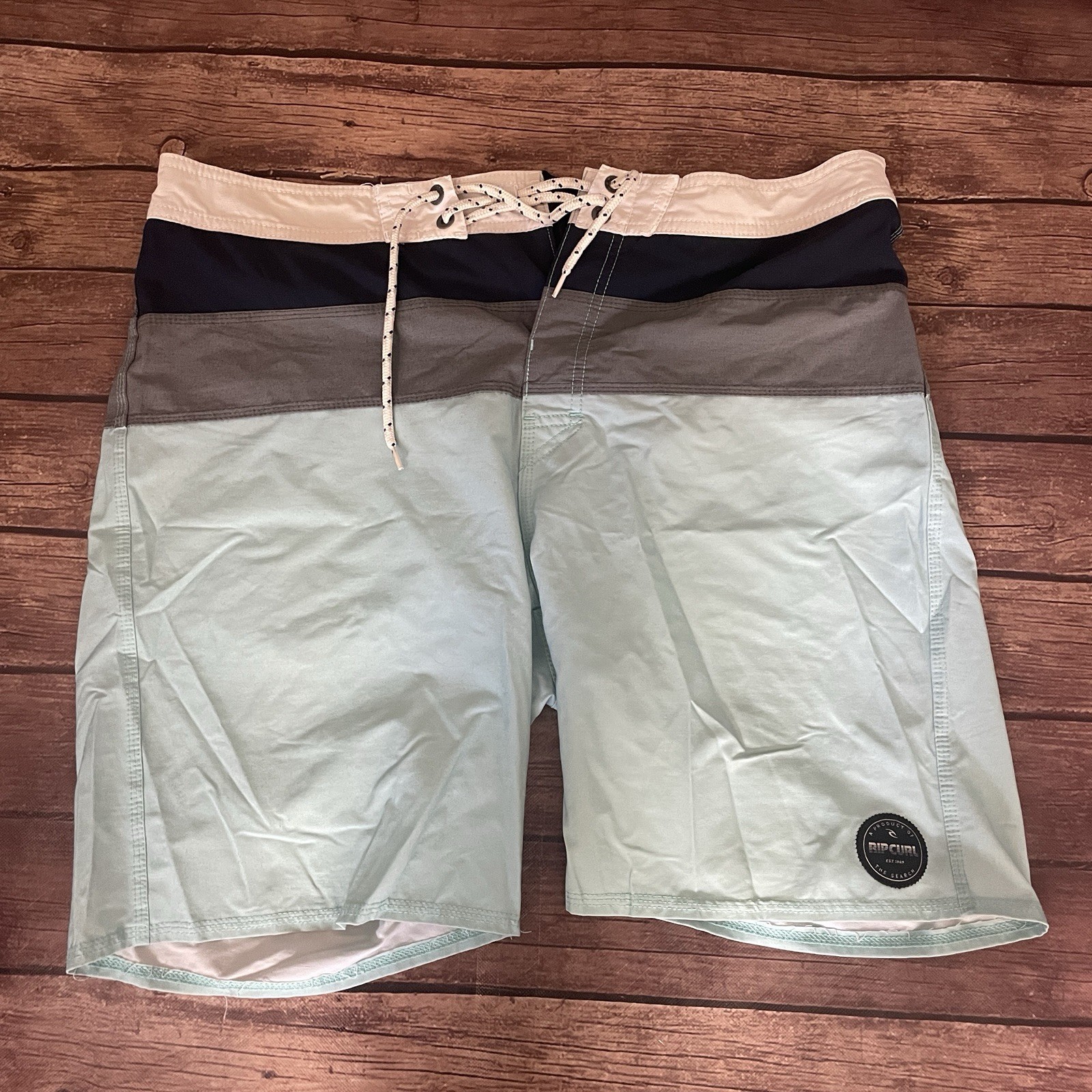 Men’s Rip Curl Blue Aqua Color Block Board Shorts SEE SIZING NOTES